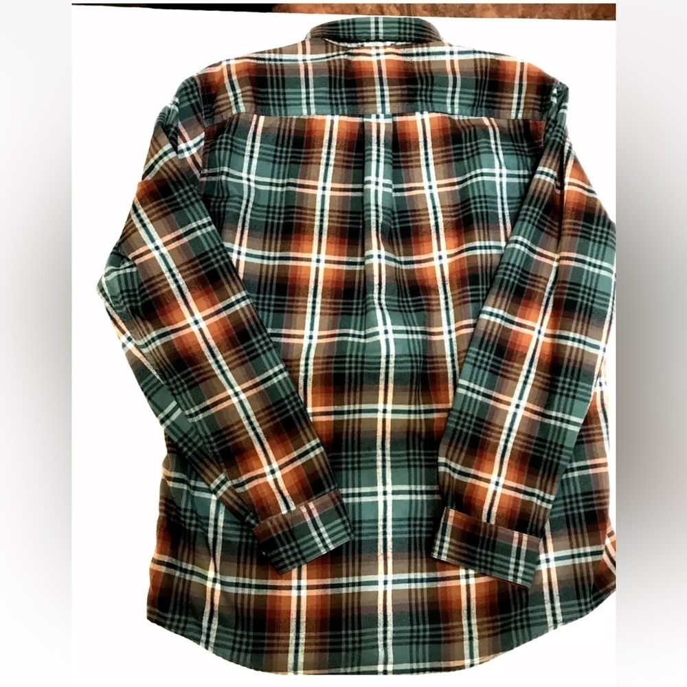 EDDIE BAUER Classic Fit Plaid Traveler Button Up Shirt Men's Size Large L - Picture 12 of 12